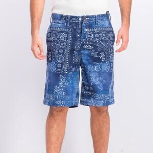 Polo Ralph Lauren Relaxed Fit Mid-Rise Chino Shorts Moroccan Tile Men's Size 34